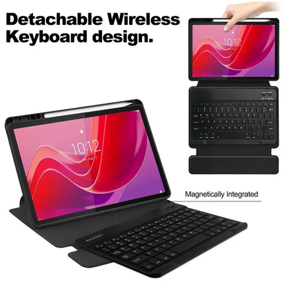 Acrylic 360 Rotation Cover for Lenovo Tab M11 TB-330FU TB-331FC Xiaoxin Pad 2024 11 inch Wireless Keyboard Case Stand Funda