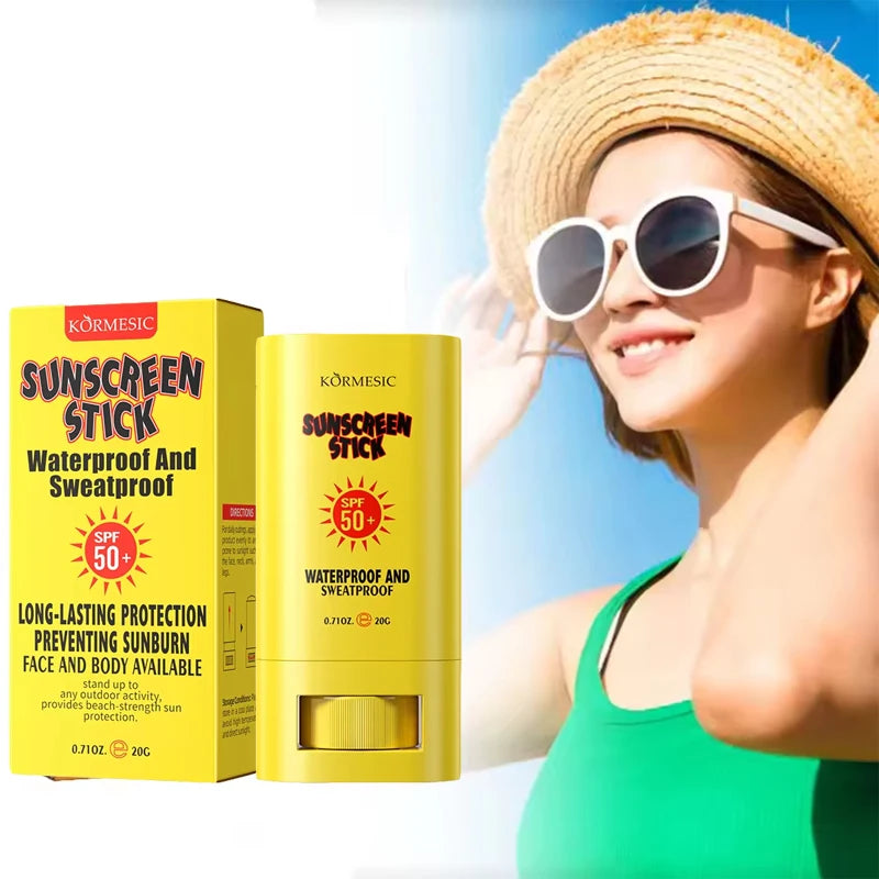 Sunscreen Cream Stick SPF 50+ UV Protective Anti Oxidant Sun Block Isolation Cream Lightweight Korea for All Skin Type Cosmetics