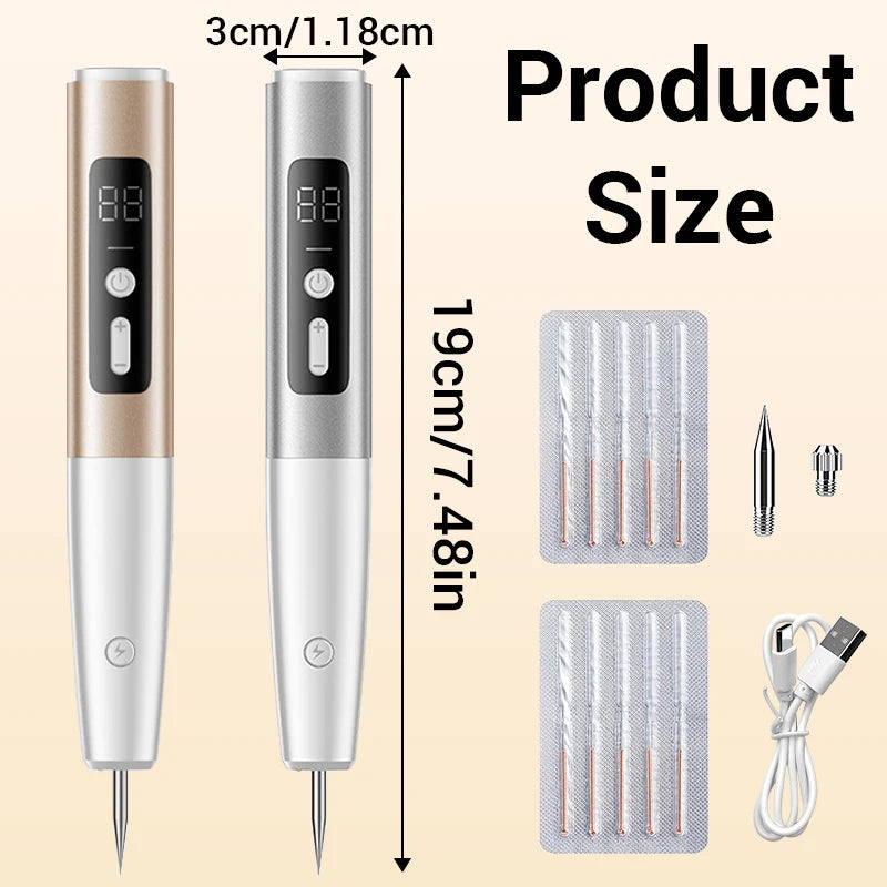 Laser Plasma Pen Mole Wart Skin Tag Remover Black Dots Freckle Dark Spot Wart Eliminator Papilloma Nevus Remover Plasma Pen