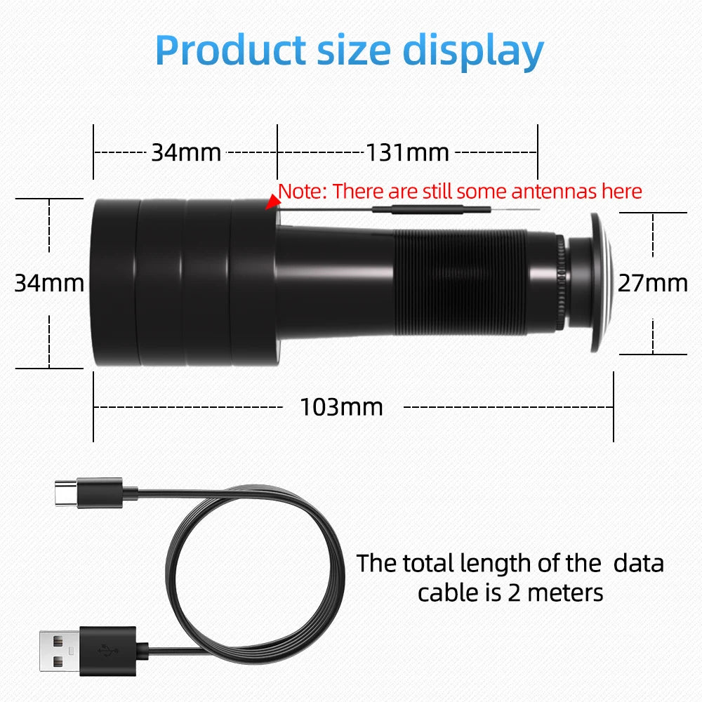 ICSEE 3MP HD Peephole WiFi Camera 170° Wide-angle Door Viewer Motion Detection Smart Home Security Wireless Cat-eye Auto Record