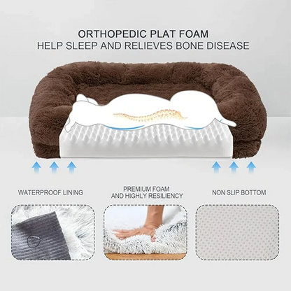 Winter Warm Dog Bed – Soft Sofa Pet Mat for Small, Medium & Large Dogs and Cats