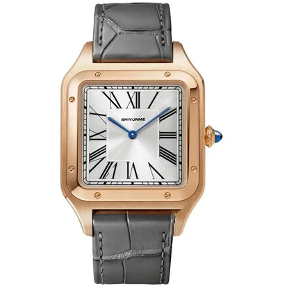 Unisex Watch Quartz Couple Roman Dial Couple Leather Blue Reloj Hombre Luminous Stainless Steel World Time