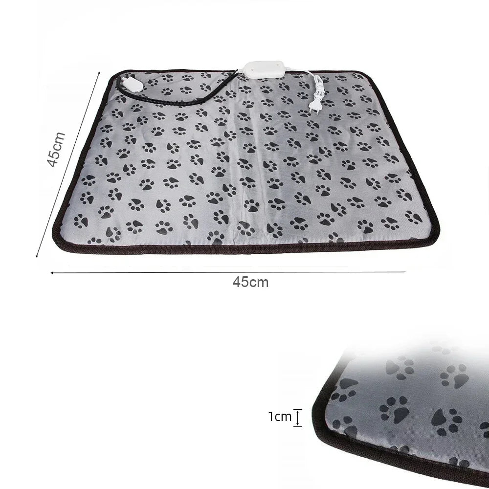 Winter Pet Heating Blanket Waterproof Wearable Wear Resistant Temperature Warm Cat Dog Mattress Indoor Heating Pad Pet Supplies