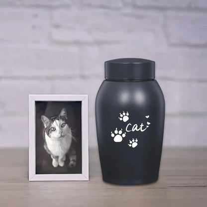 Dog Cat Ashes Funeral Cremation Urn Remembrance Gift Retain Memories Pet Burial Durable Stainless Steel Pet Urn Premium Urn
