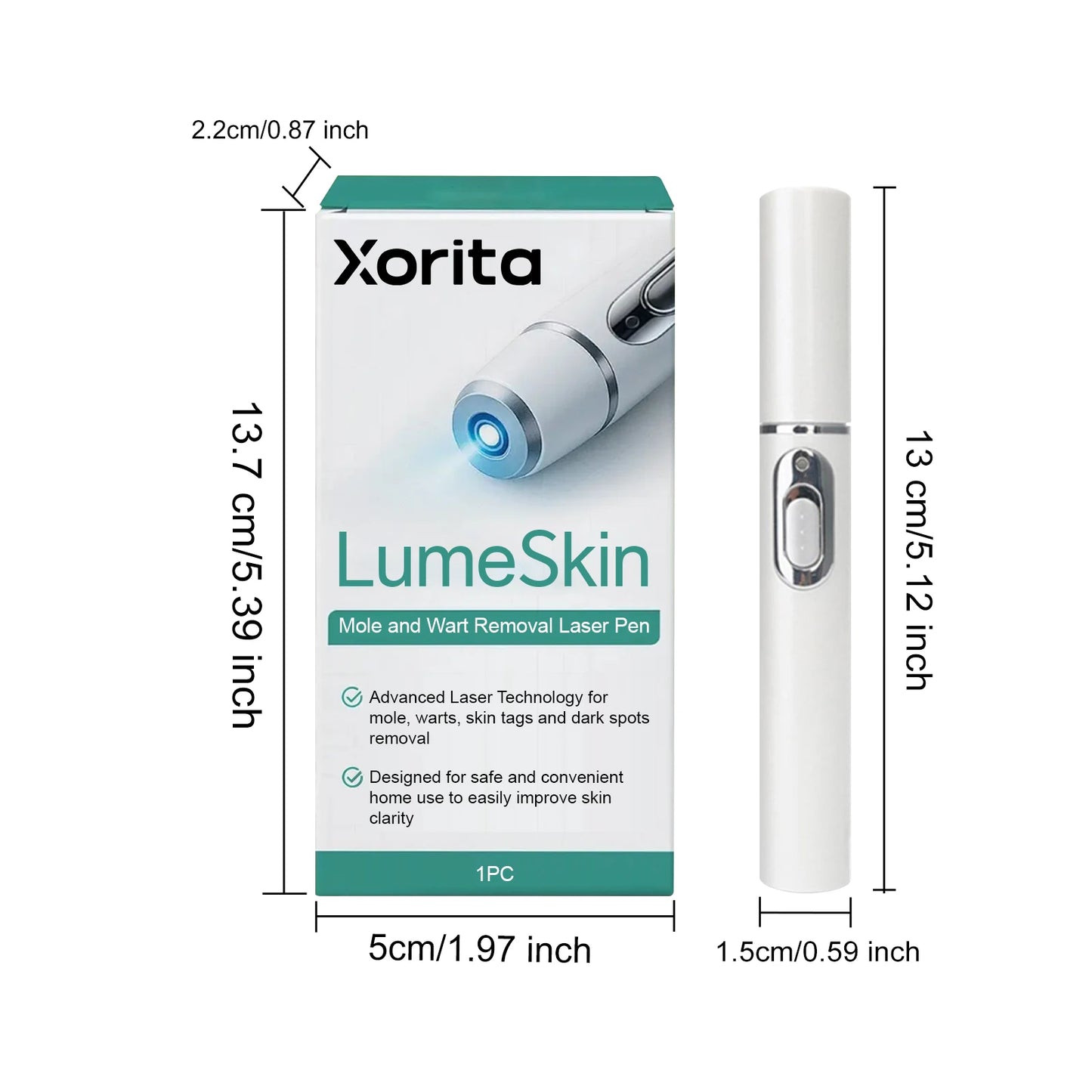 Face Beauty Laser Pen Improve Dark Spot Freckles Pigmentation Lighten Dull Skin Glowing Painless Facial Blemishes Removal Device