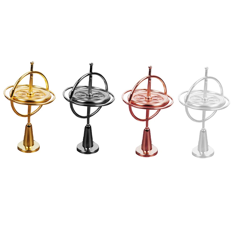 Metal Self-balancing Gyroscope Anti-gravity Decompression Educational Toy Six Generations Colorful Finger Gyroscope Gift For