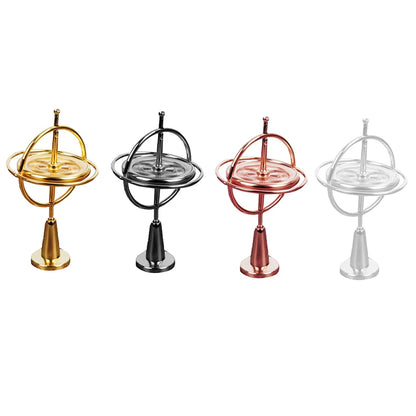 Metal Self-balancing Gyroscope Anti-gravity Decompression Educational Toy Six Generations Colorful Finger Gyroscope Gift For