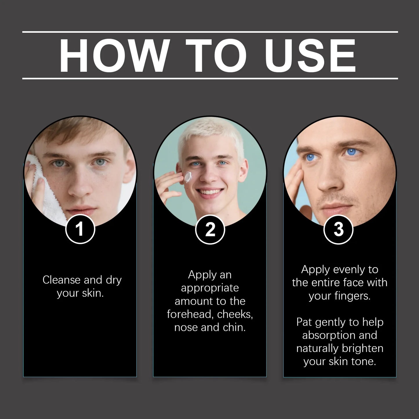 East Moon Men Tone-Up Makeup Cream Oil Control Easy Wear Nourish Brightening Dark Circles Waterproof Full Coverage Base BB Cream