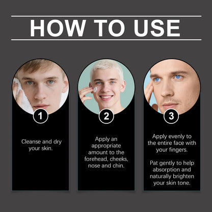 East Moon Men Tone-Up Makeup Cream Oil Control Easy Wear Nourish Brightening Dark Circles Waterproof Full Coverage Base BB Cream