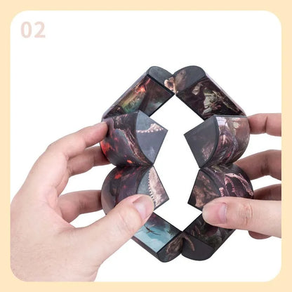Kids Magic Cubes Games Puzzles Toys Adults Decompression Toy Change Geometric Shapes Table Game Antistress Gifts For Children