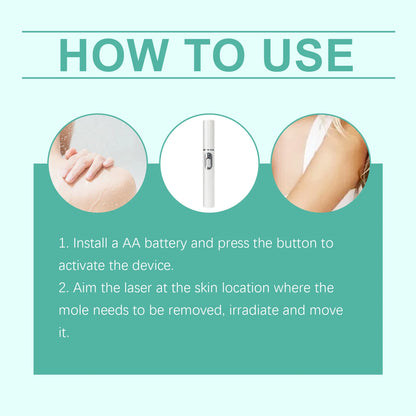 Face Beauty Laser Pen Improve Dark Spot Freckles Pigmentation Lighten Dull Skin Glowing Painless Facial Blemishes Removal Device