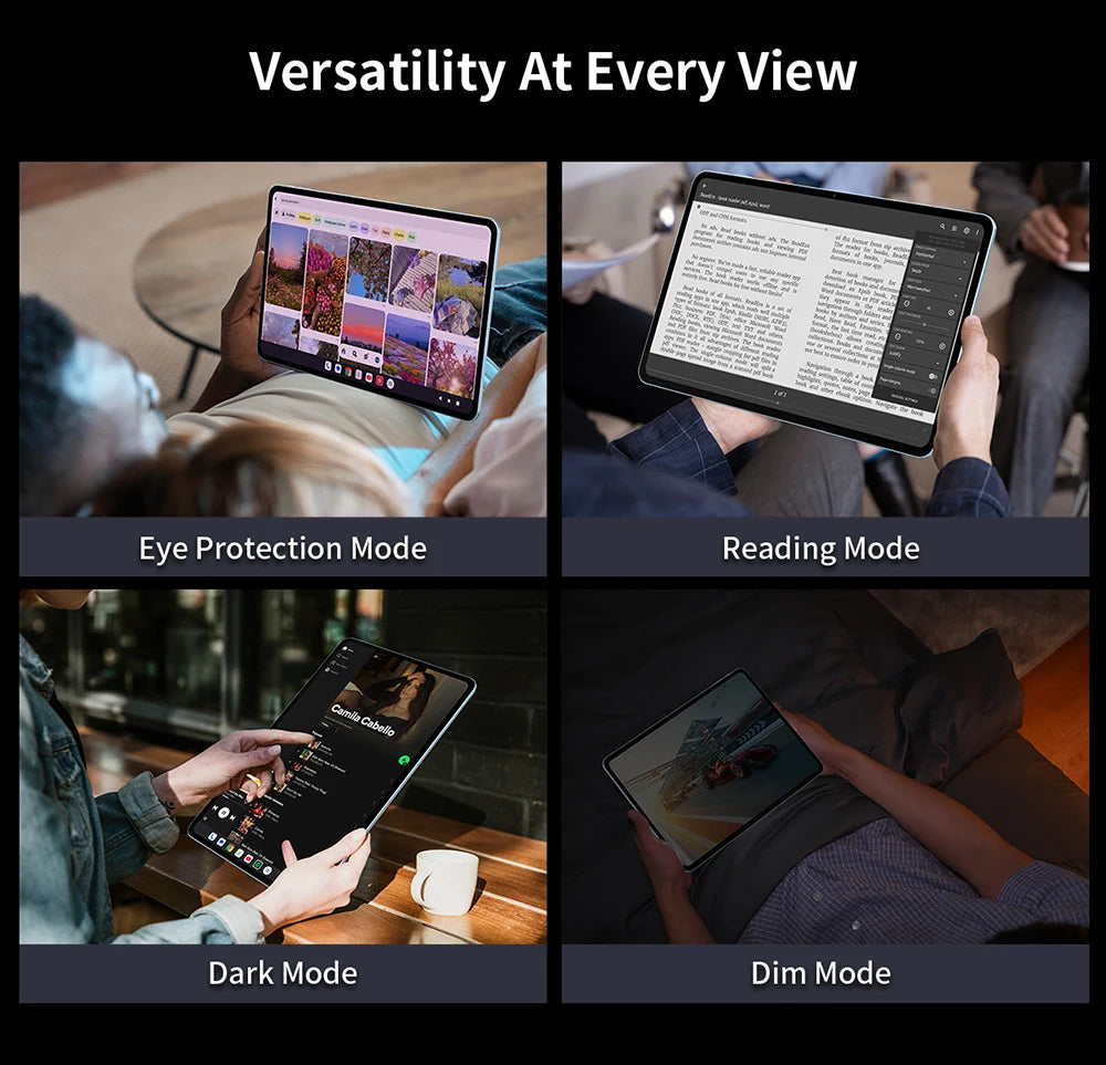 Teclast T60 Plus 12" Tablet 90Hz 2K Display Android 14 Max 16GB RAM 128GB ROM MTK G88 Octa-Core 8000mAh Widevine L1 4G LTE GPS