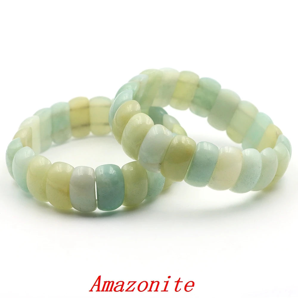 Natural Amethyst Gemstone Beads Bracelet Energy Stone Chakras Elastic Rope Healing Crystal Bangle Jewelry Woman Birthstone Gifts