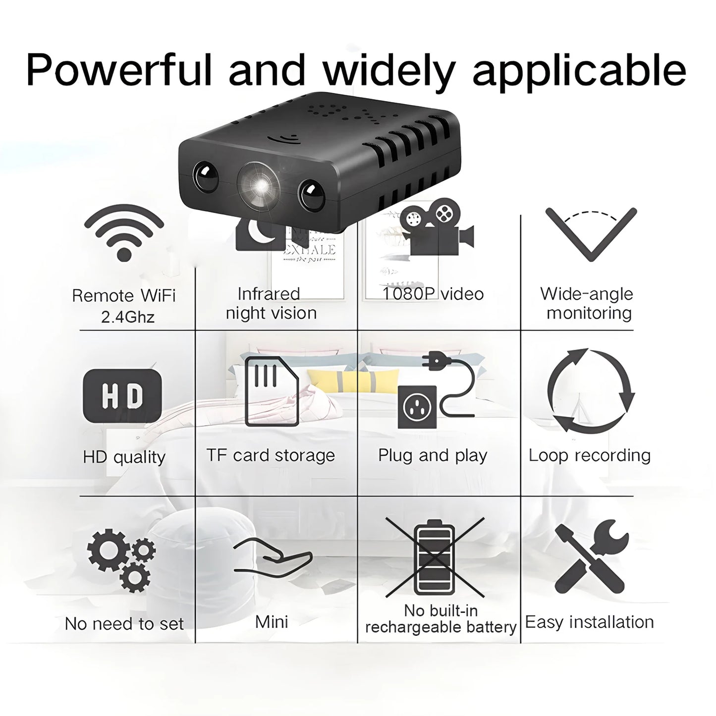 1080P XD Mini Camera WiFi Wireless Monitoring Security Protection Remote Monitor Camcorders Video Surveillance Smart Home