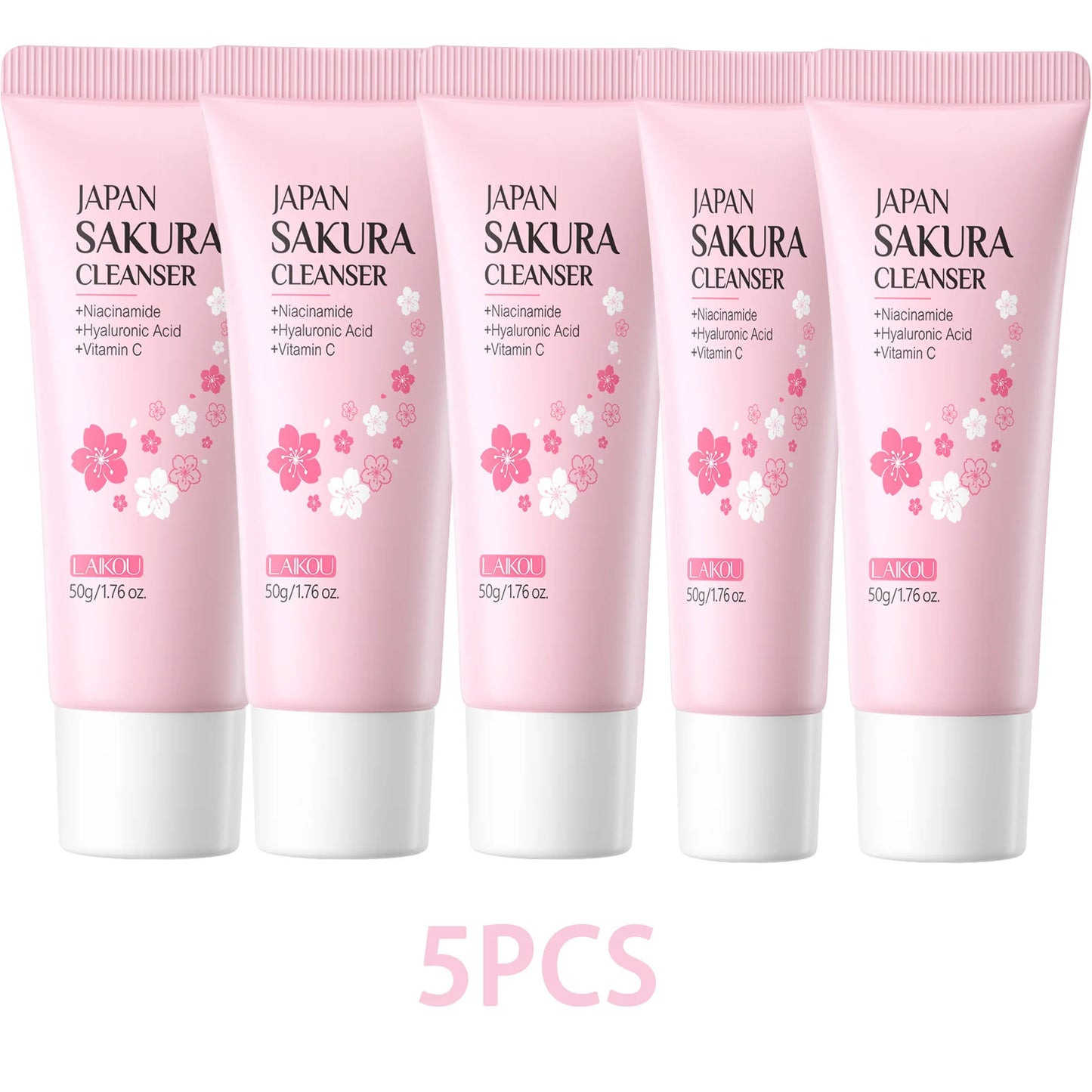LAIKOU Sakura Facial Cleanser 50g – Deep Cleansing, Brightening & Moisturising