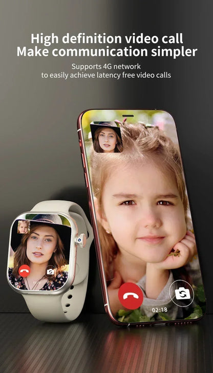 VP29 Smartwatch with rotating camera 2.29-inch AMOLED screen 490x580 Global Edition supports SIM WiFi GPS video calling