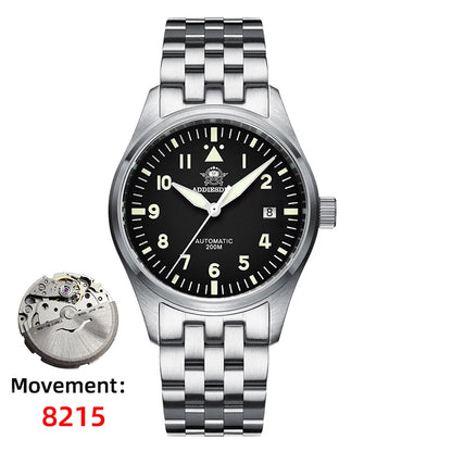 ADDIESDIVE Watches For Men Luxury Business Leisure Automatic Mechanical Men's Watch Fluorescent Waterproof NH35A 316L Stainless