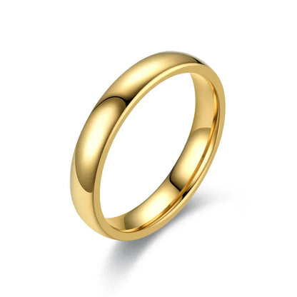 4MM Personalized Men's Custom Ring Stainless Steel Neutral  Model Promises Eternal Anniversary Gift Engraved With Your Name Date