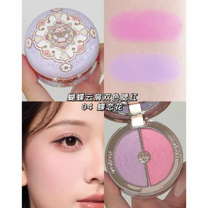 Flower Knows Powder Blusher Soft Matte Fog Cheek Blush Never Family Series   Relief Color Girl Natural Durable Naiwa Shop