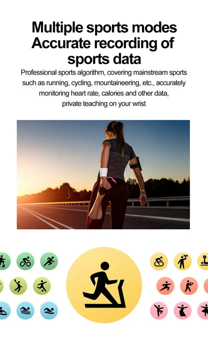 2025 Medical Grade ECG+PPG Smart Watch – Blood Sugar & Health Monitor
