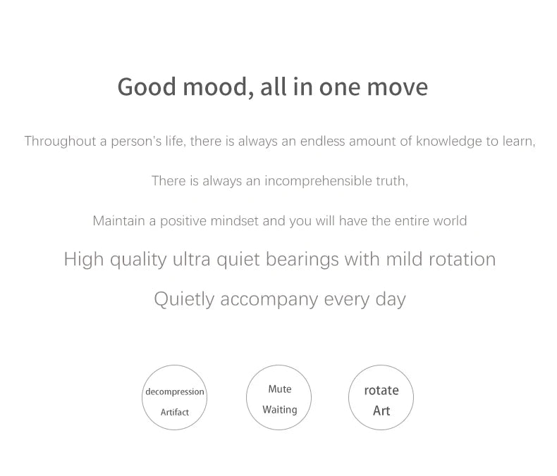 Adult Desktop Stress Relief Toy Aluminum Alloy Decompression Hypnosis Rotary Gyro Fingertip Kinetic levitating Spinner Gift