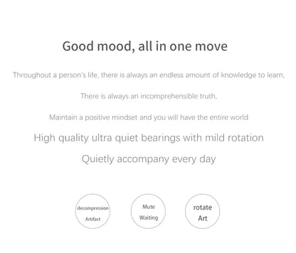 Adult Desktop Stress Relief Toy Aluminum Alloy Decompression Hypnosis Rotary Gyro Fingertip Kinetic levitating Spinner Gift