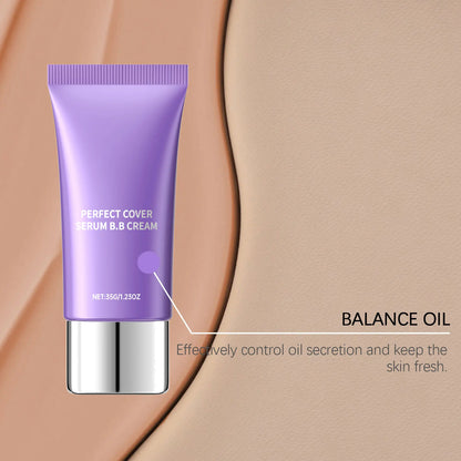 BB Cream Foundation Perfect Cover Concealer Waterproof Hyaluronic Acid Color Correcting CC Cream Brightening Base Makeup Primer