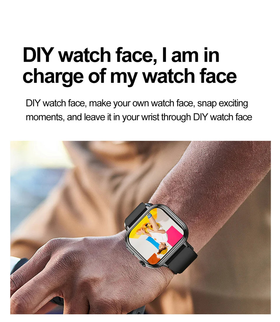 2025 Medical Grade ECG+PPG Smart Watch – Blood Sugar & Health Monitor