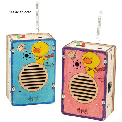 DIY Wireless Walkie-talkie Model Science Toys for Kids Physics Experimental Tool Kit Children Educational Toys School Supply