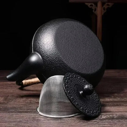 Iron Teapot Handmade Antique Cast Japanese Style Tea Kettle for Boiling Water Accessory Set Charcoal Stove Kitchen Teaware Set
