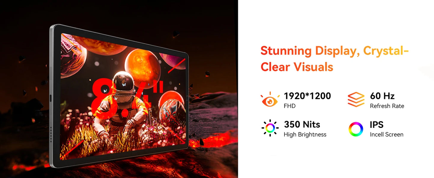 BNCF BPad Mini 8.4" 2K IPS Tablet - Android14 8GB RAM Snapdragon SMD685 6050mAh 4G LTE Widevine L1