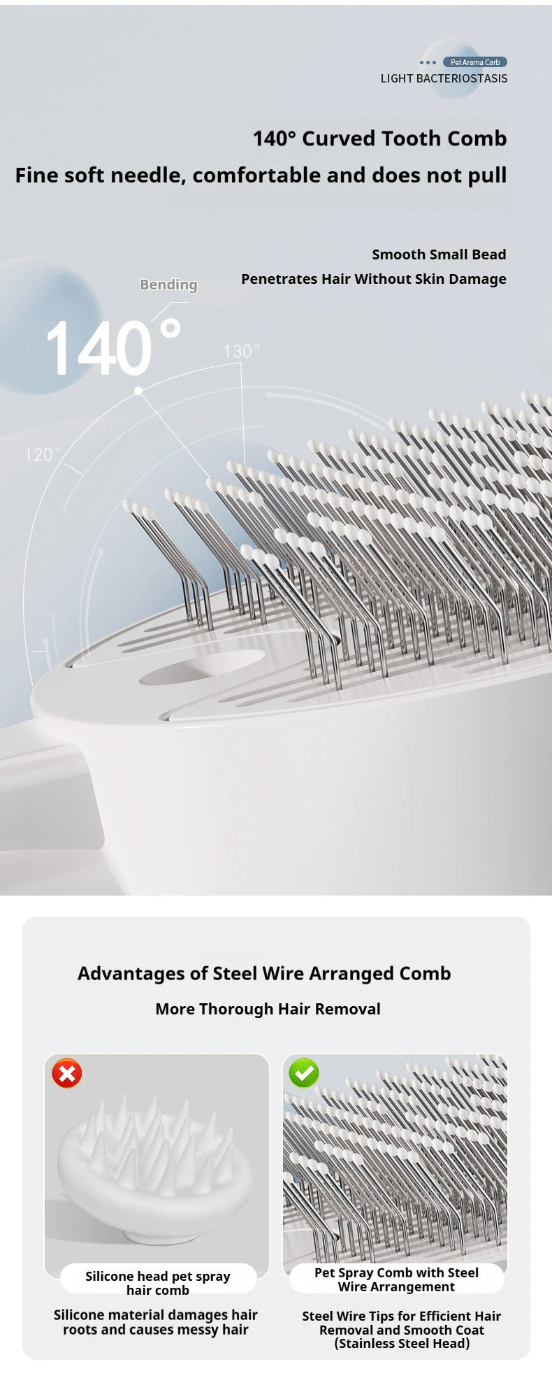 3in1 Cat Hair Brush Brush Pet Hair Remover steam Brush for Dogs Steamy Pet Brushs Anti-Static for Effective Hairs Removal Furry