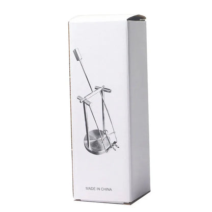 Steel Balance Physics Toy Kinetic Art Desktop Perpetual Motion Science Decor Gifts Fun Office Desk Toys And Gadgets For Adults
