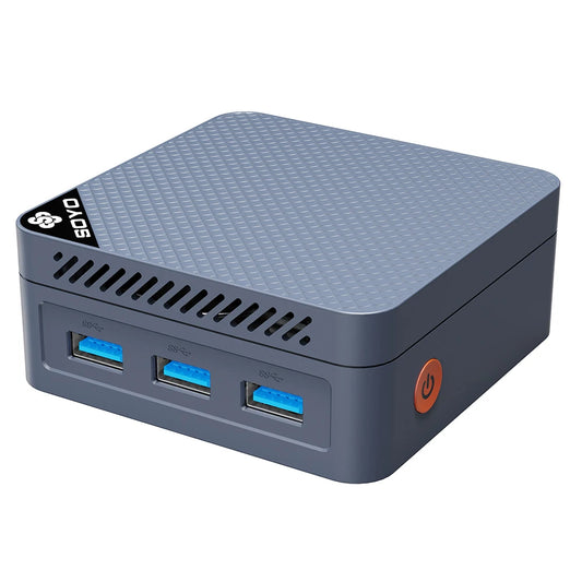 SOYO M4 Mini Mini PC Intel Twin Lake N150 CPU Mini Gaming Computer 12GB DDR5 512GB RAM Windows 11 Pro WiFi5 BT5.2 Type-C USB3.2