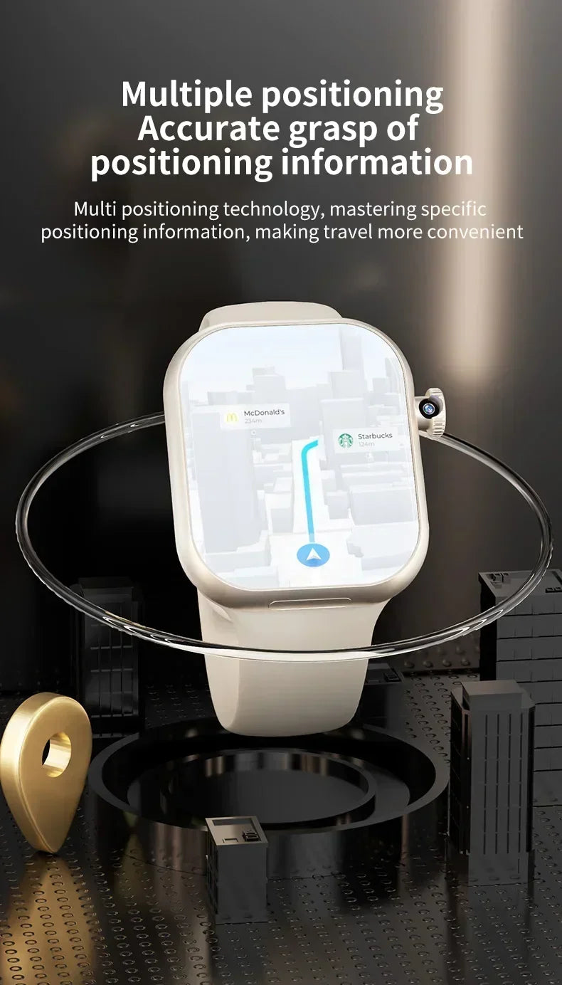 VP29 Smartwatch with rotating camera 2.29-inch AMOLED screen 490x580 Global Edition supports SIM WiFi GPS video calling