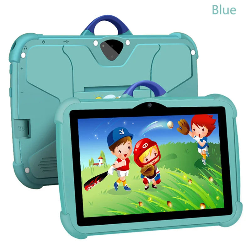 Kids Tablet 7 Inch Cartoon Pattern - Quad Core 4GB RAM 64GB ROM Android Learning Education Games Gift