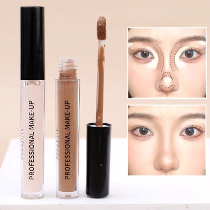 High Covering Face Concealer Cream Contour Foundation Full Cover Dark Circles Acne Waterproof Lasting Brightening Face Cosmetic
