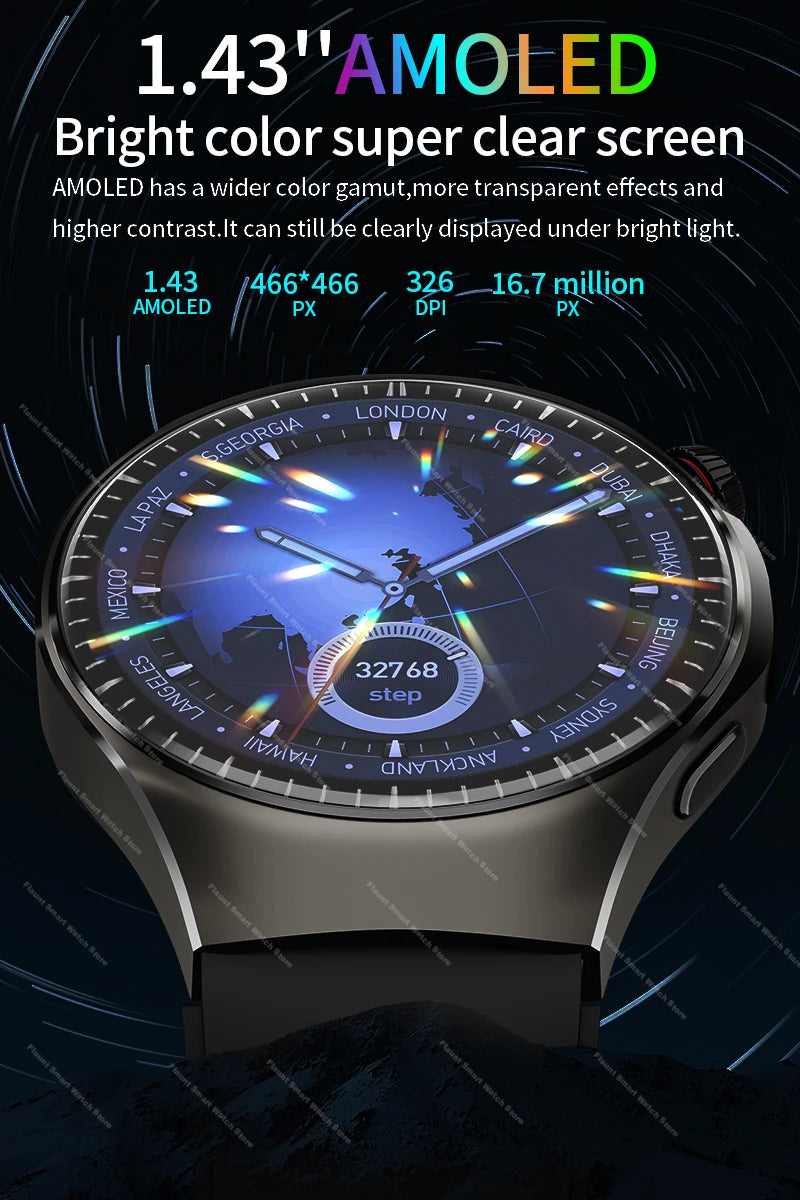 Original For Huawei Watch 5 Smartwatch 2025 Sensor Window AMOLED 4G ROM NFC Compass Clock Bluetooth Call Smart Watch Men Women
