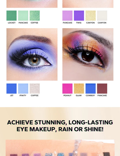 45 Color Eyeshadow Palette, Neon Glitter Matte Eyeshadow Natural Nude,Highly Pigmented Nude Warm Color Tone,Colorful Makeup