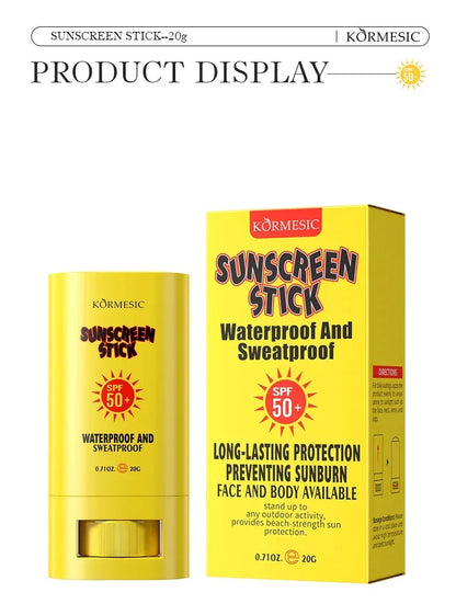 Sunscreen Cream Stick SPF 50+ UV Protective Anti Oxidant Sun Block Isolation Cream Lightweight Korea for All Skin Type Cosmetics