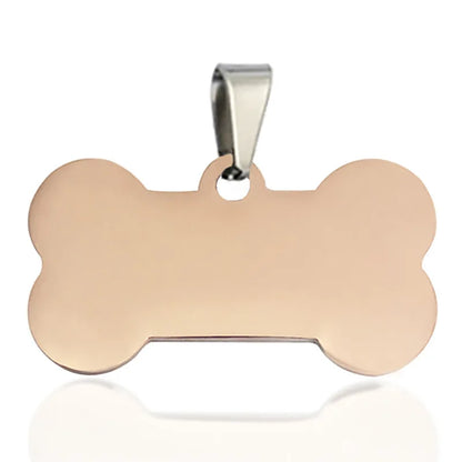Personalized Dog Tag Necklace Custom Stainless Steel Name Engraved Identity Tag For Dog Collar Anti Loss Pet Nameplate Pendant