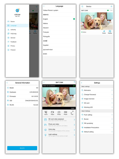 M2 Mini Camera Wifi With Battery Standby Indoor PIR Detection Wireless Wide Lens Two way audio Home Video Security IP HD Camera
