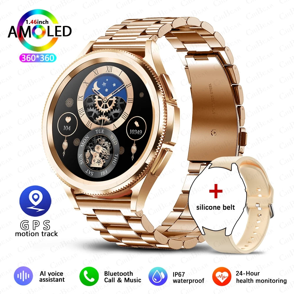 Watch 6 Classic Bluetooth Call Smart Watch Men GPS Outdoor Sports Fitness Model Health Heart Rate Monitor Smartwatch 2025 New