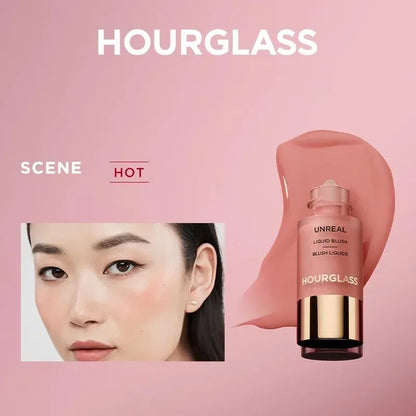 Hourglass New UNREAL Liquid Texture Powder Blusher Full Clear Color Cheek Fluidity Easy Push Away Create Natural Skin Portable