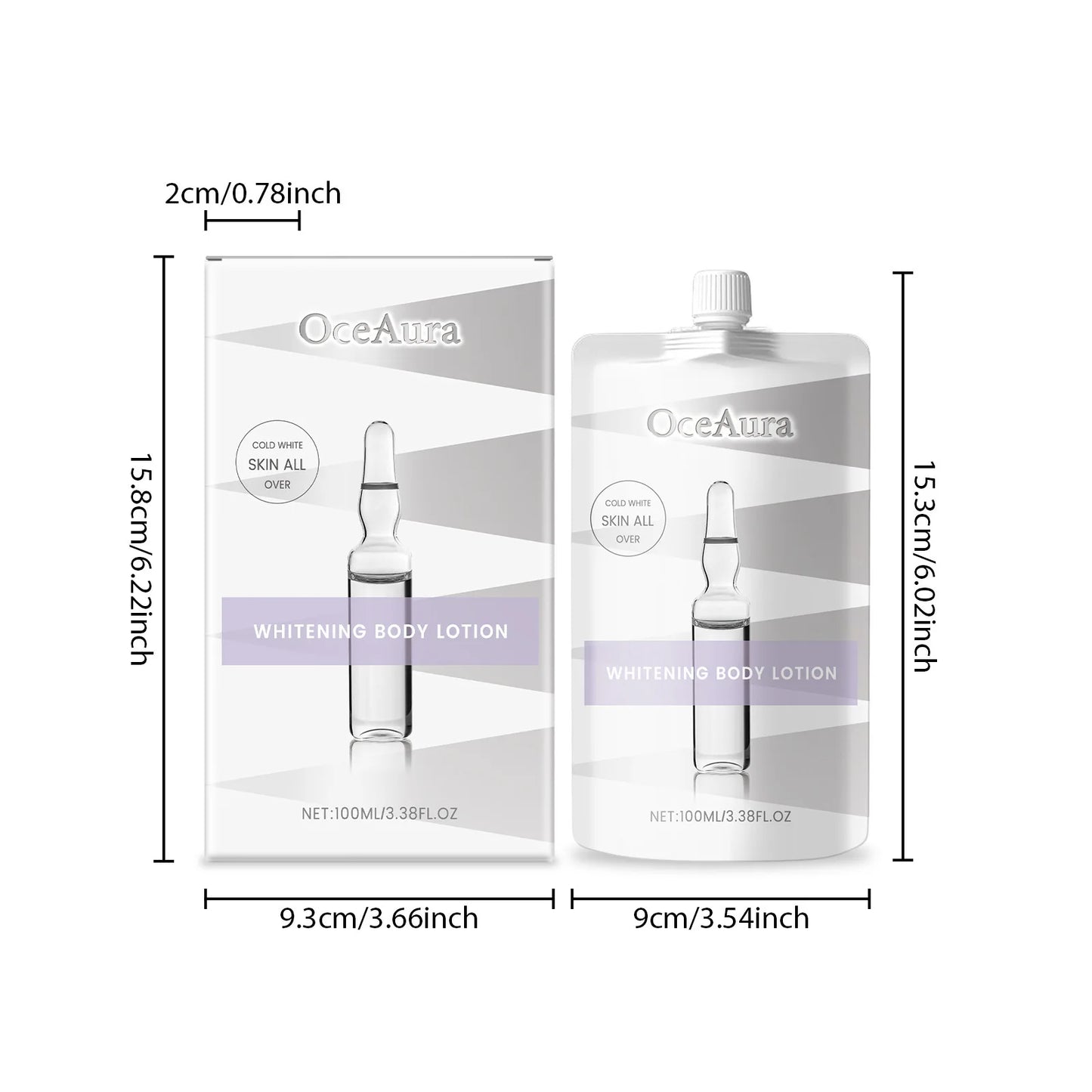 OCEAURA Whitening Moisturizing Chicken Skin Body Lotion Niacinamide Whitening Moisturizing Brightening Skin Lotion