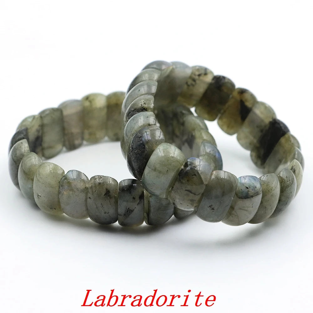 Natural Amethyst Gemstone Beads Bracelet Energy Stone Chakras Elastic Rope Healing Crystal Bangle Jewelry Woman Birthstone Gifts