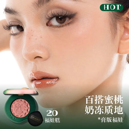 Girlcult Cute Makeup Korean Blush Contour And Highlighter Palette Matte Lasting Blusher Cream,Lightweight & Smooth Finish