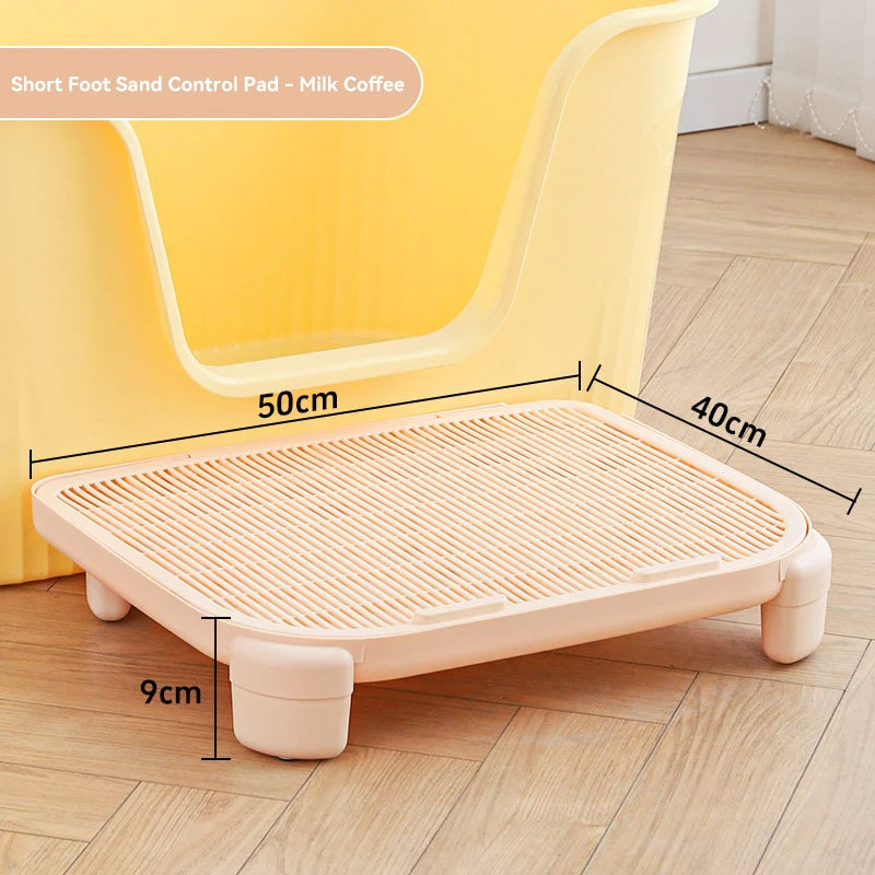HOOPET Cats Litter Mat Anti-splashing Double Layer Pet Cat Litter Box Pet Washable Pads For Cats Durable Cleaning Mat Supplies