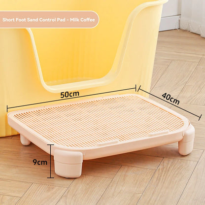 HOOPET Cats Litter Mat Anti-splashing Double Layer Pet Cat Litter Box Pet Washable Pads For Cats Durable Cleaning Mat Supplies
