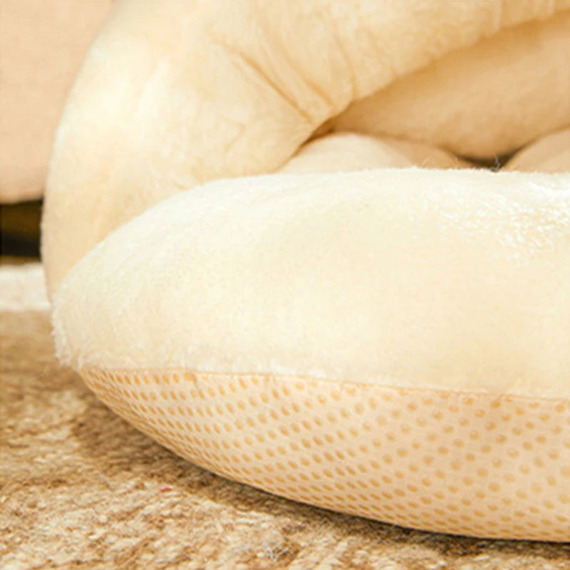 Winter Warm Pet Cat Bed Soft Plush Cat Cave Bed Enclosed Kitten House Pet Sleeping Bed for Cats Small Dogs Pet Supplies